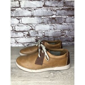 Clarks Collection Casual Oxfords Shoes Men's Size 10.5 US/44 EU Brown Leather